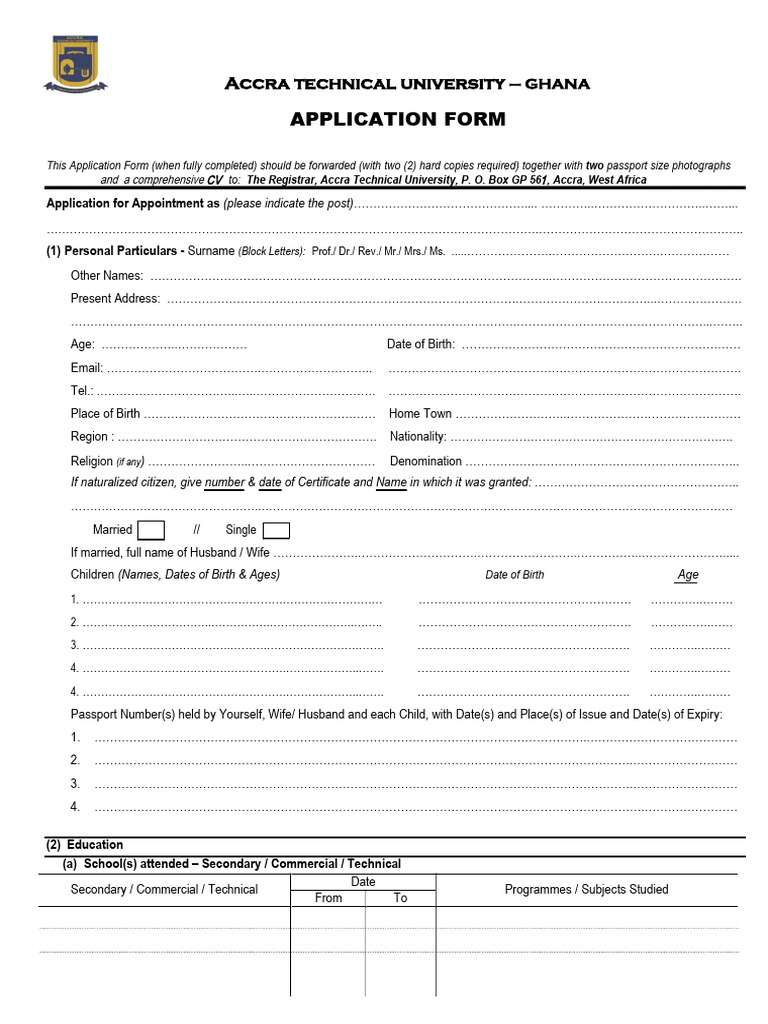 Atu staff application form 1 download free pdf justice crime