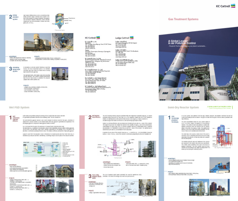 Air Pollution Control Solutions Overview | PDF | Sulfur Dioxide | Gypsum