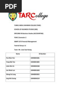 ABMF 3174 Financial Management Group Assignment