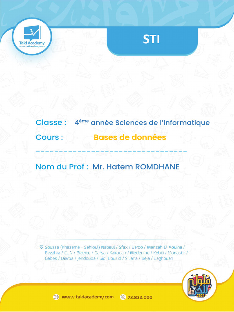 Introduction aux Bases de Données et SGBD | PDF | Bases de données | SQL