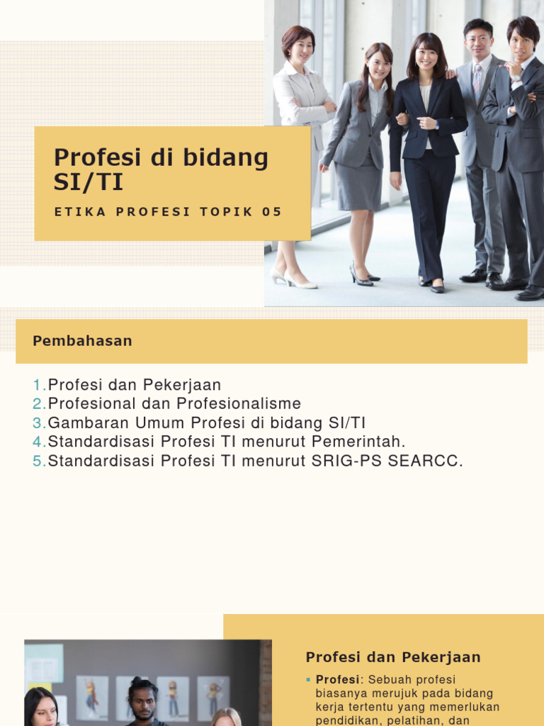 05 EP-Profesi Di Bidang SI-TI | PDF