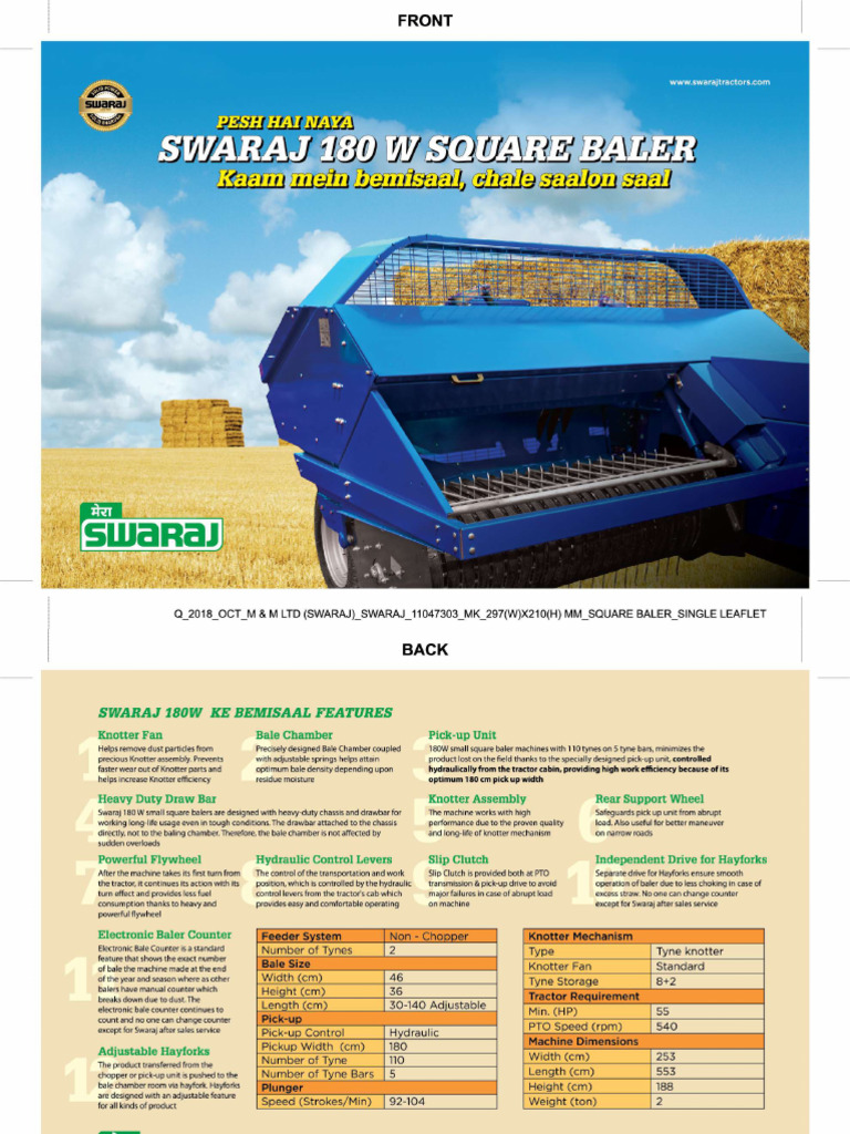 Square Baler | PDF