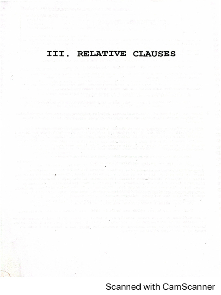 Relative Clauses Pdf