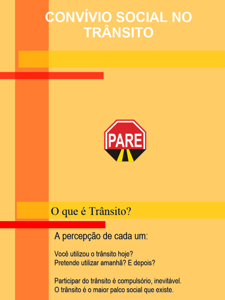 Convivência Social no Trânsito | PDF | Tráfego | Carro