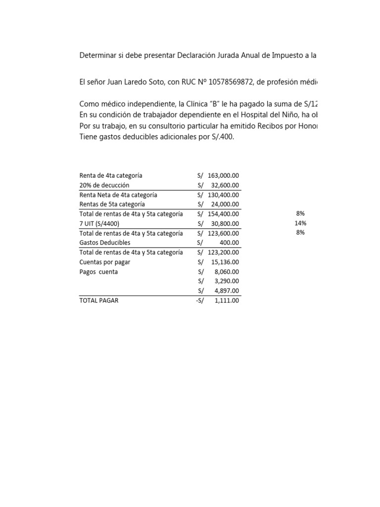 Renta Personal y Empresarial 2 | PDF | Impuestos | Finanzas del gobierno