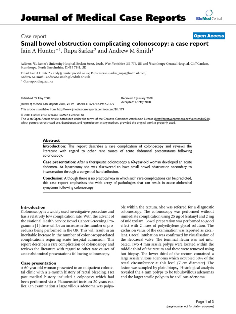 Medical Case Reports Examples