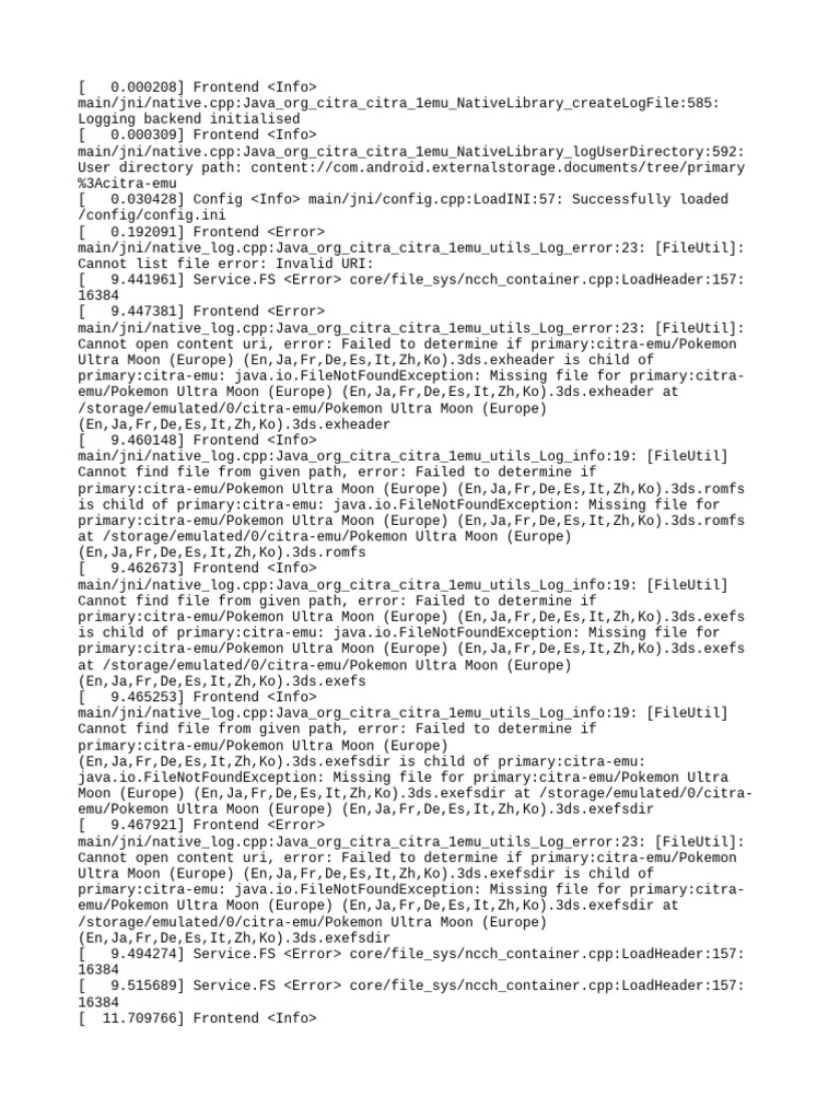 Citra Log | PDF | Computer Science | Computing