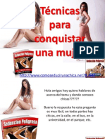 Tecnicas para Conquistar Una Mujer Descubre Las Tecnicas para Conquistar Una Mujer