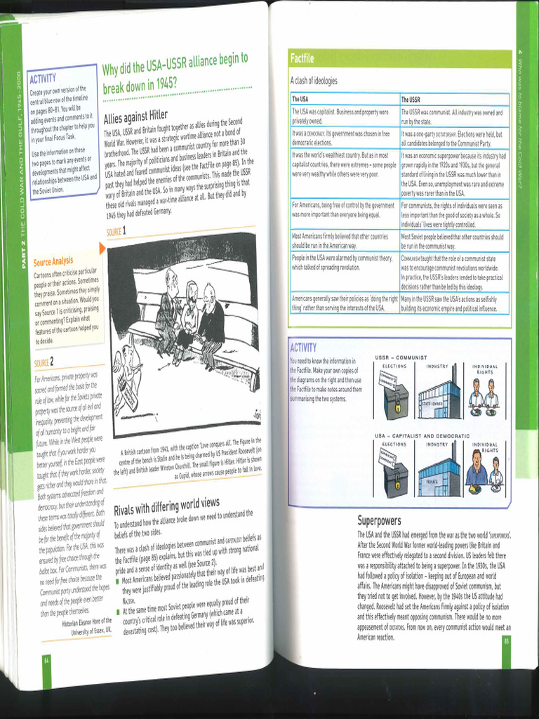 GCSE Textbook - Chapter 4 - Who Started The Cold War | PDF