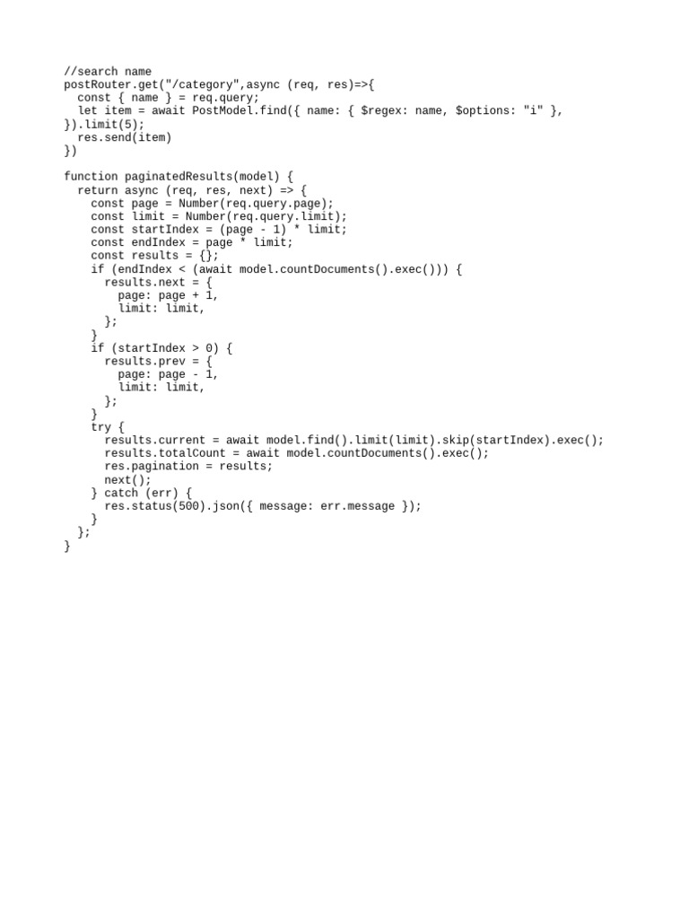 backend pagination PDF