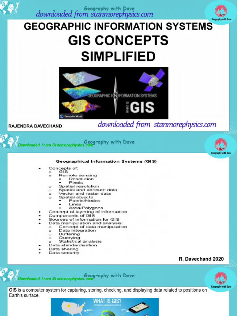 GIS-concepts-simplified | PDF | Geographic Information System | Image ...