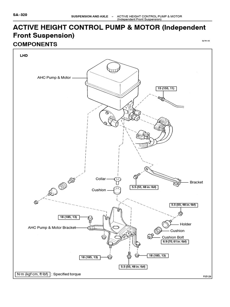 Active Height Control Pump & Motor (Independent Front Suspension) | PDF ...