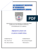 Presentation On Cloud Computing