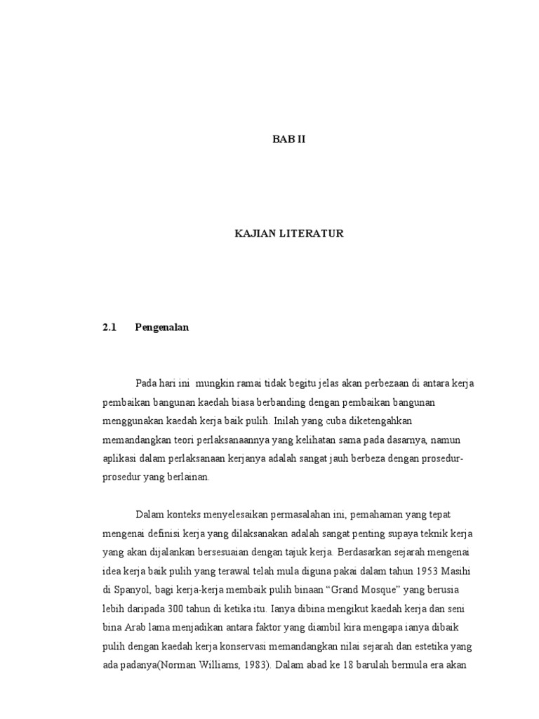 Norhelmicao1oo36d03tt2 Bab Ii Kajian Literatur Pdf