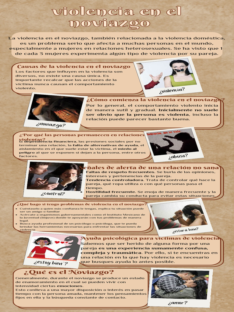 Infografia de la violencia en el noviazgo | PDF | Violencia ...