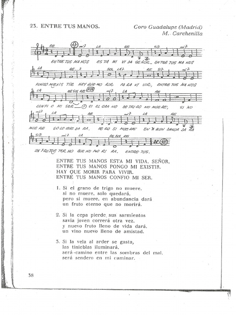 Entre Tus Manos | PDF