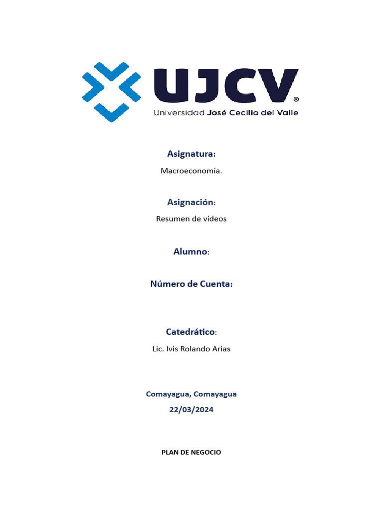 Tarea 3 Desarrollo Empresarial PDF Plan De Negocios Business