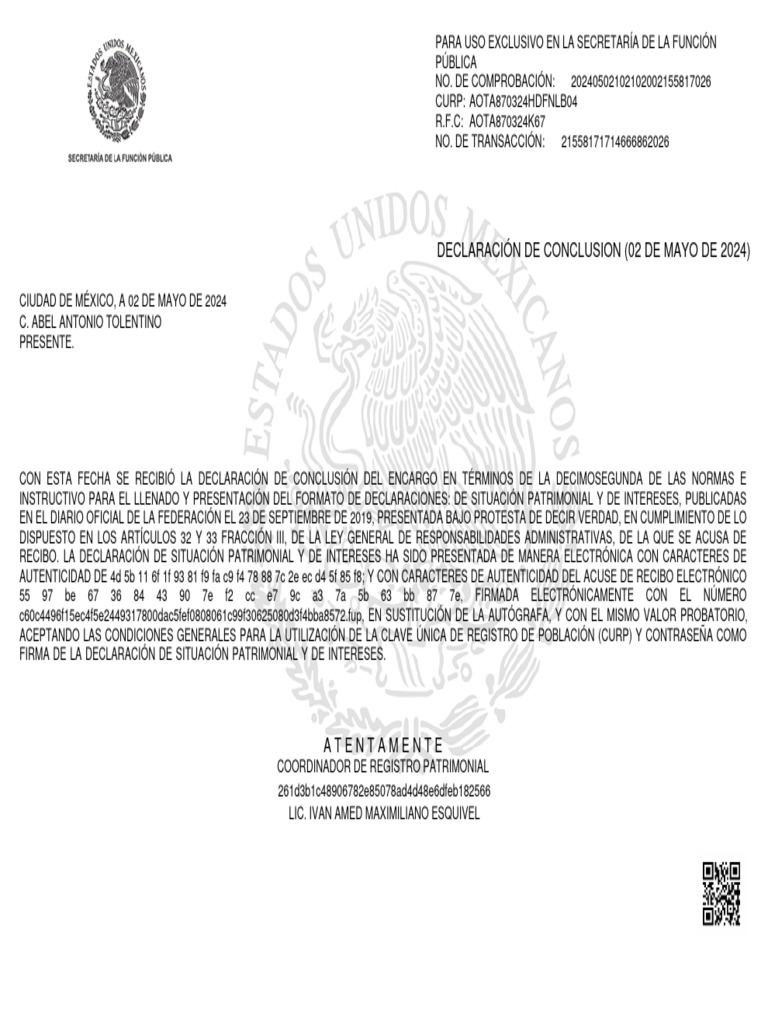 Acuse | PDF | México | Federación