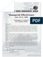 MDP Announcement- Managerial Effectiveness Program