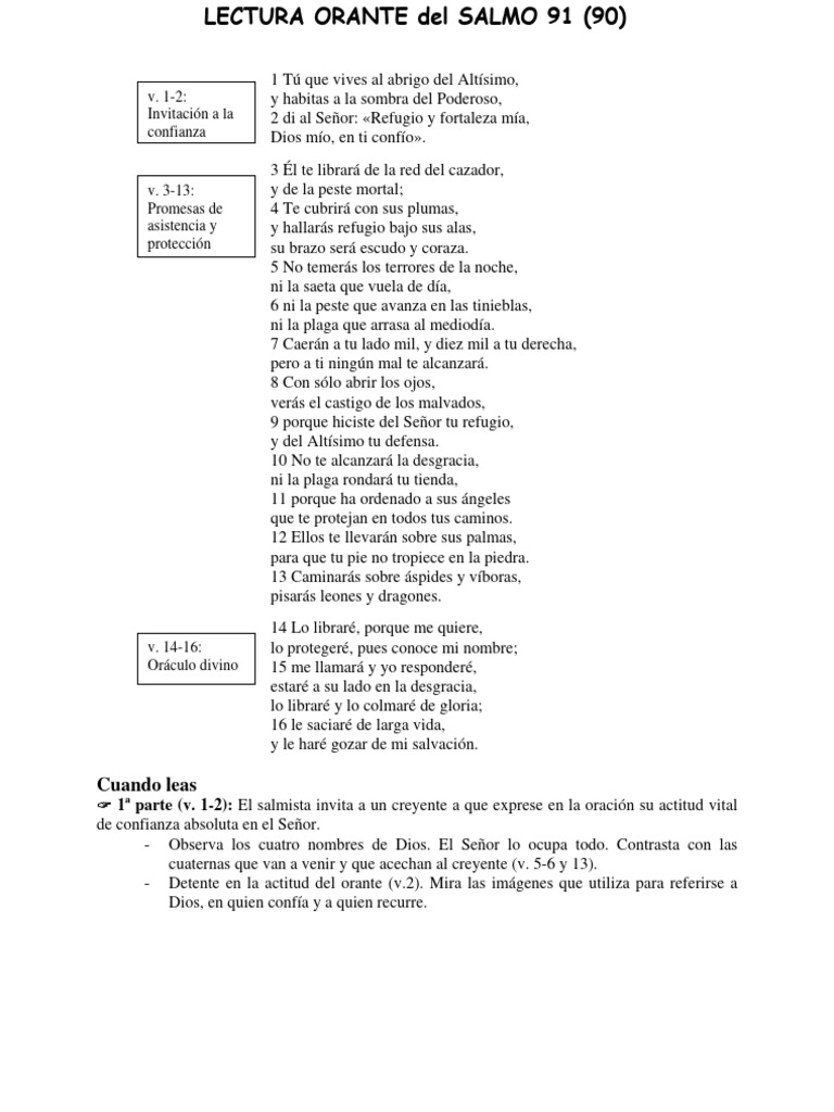 Salmo 91 1 descargar gratis pdf salmos dios