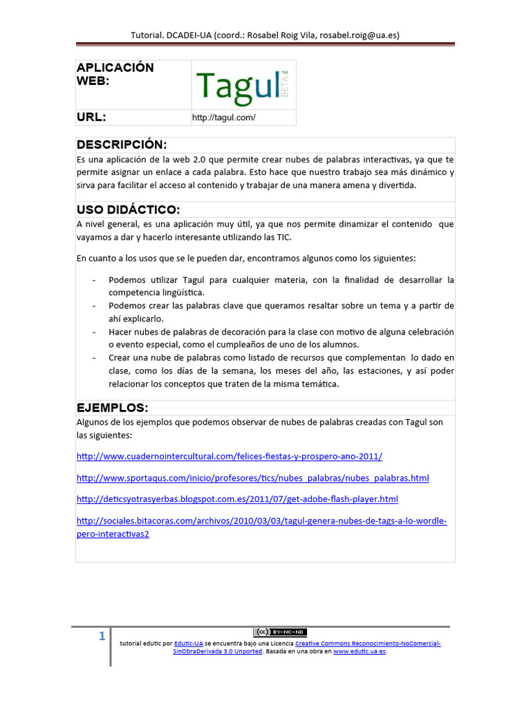 Crea Nubes de Palabras Interactivas con Tagul | PDF | Computación en la ...