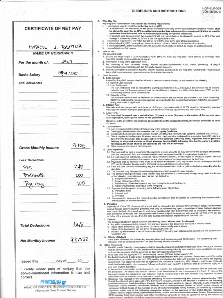 RBFA Guidelines and Instructions | PDF