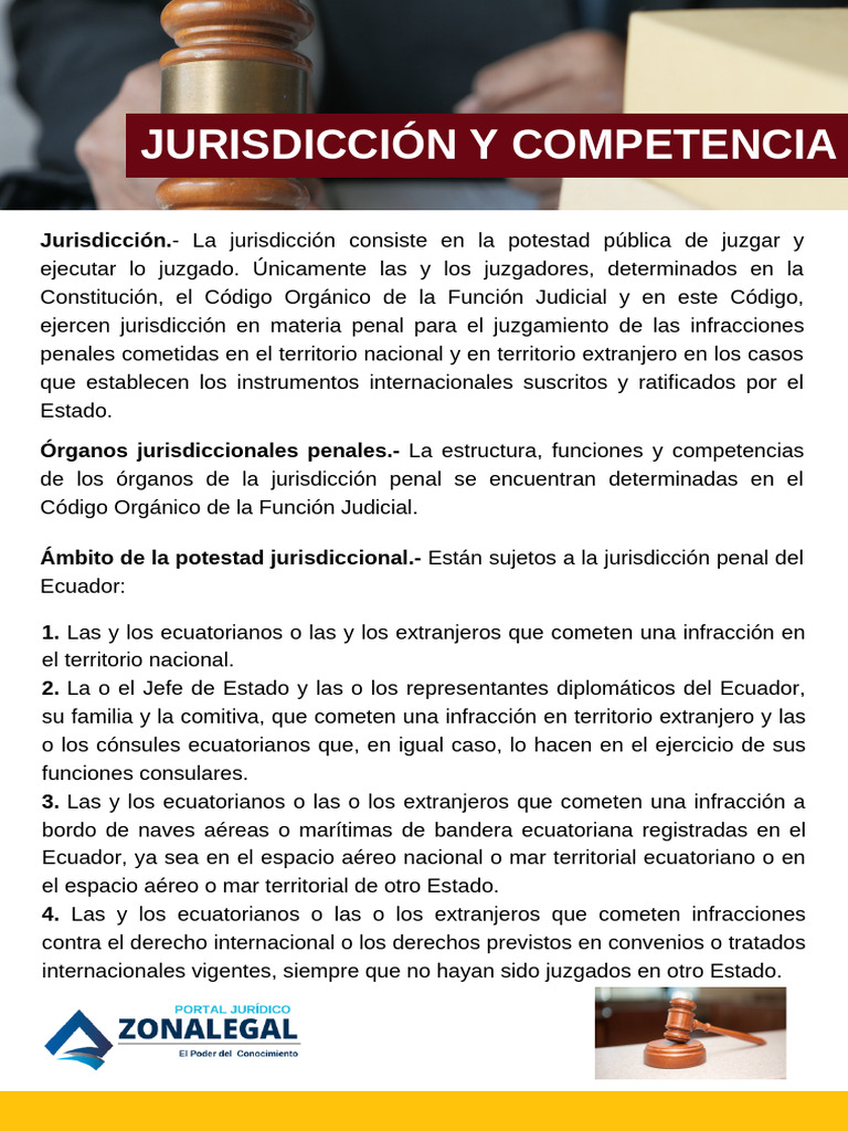 Jurisdiccion y Competencia | PDF | Jurisdicción | Judicaturas
