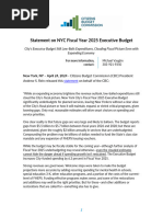 CBC NYC 2025 Fiscal Outlook