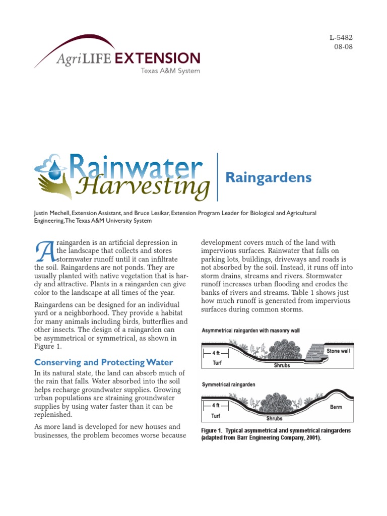 Designing Effective Raingardens | PDF | Stormwater | Surface Runoff