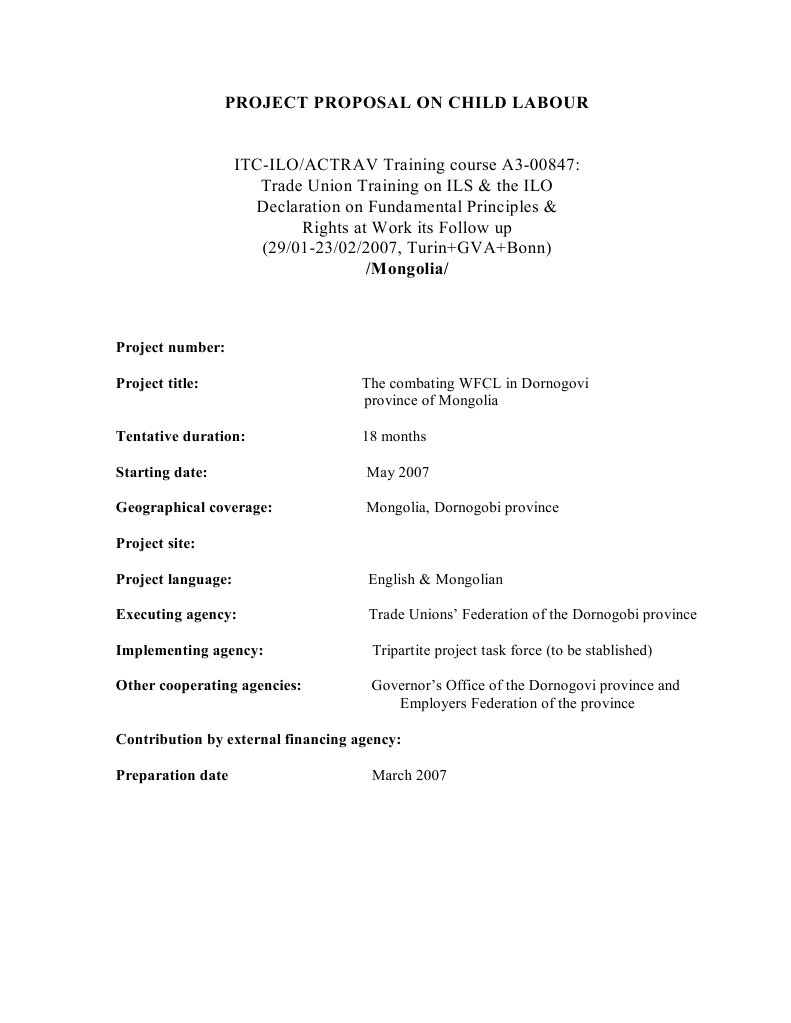 Child Labour Awareness Project | PDF | International Labor Standards ...