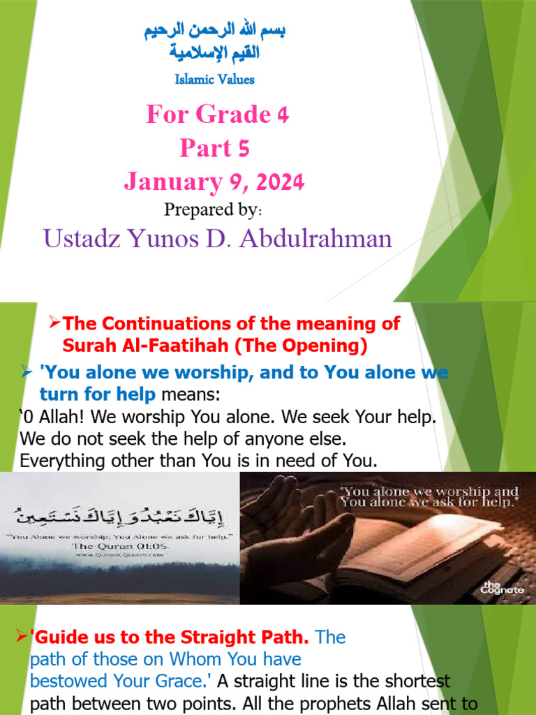 Grade 4 Islamic Presentation | PDF | God In Islam | Prophets And ...