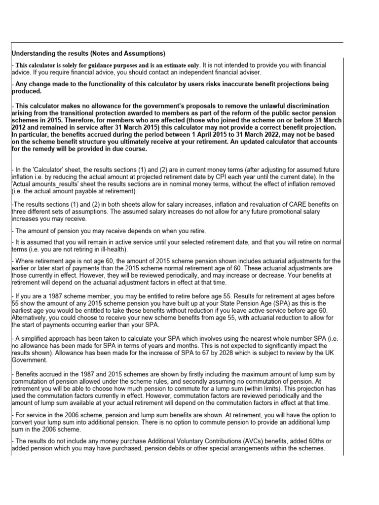 Police E W Pension Calculator PDF Retirement Pension