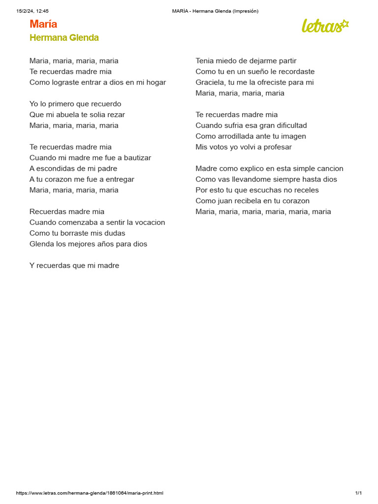 Letra de 