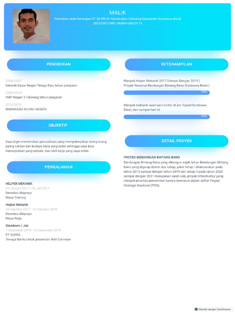 CV Lengkap. | PDF