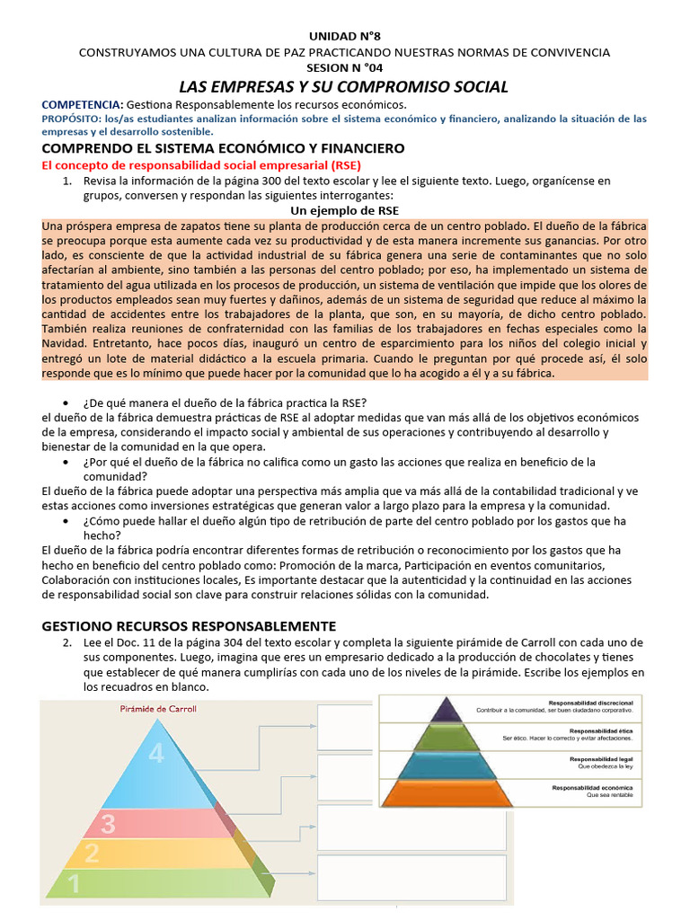 Compromiso Social Empresarial y RSE | PDF | Responsabilidad social ...