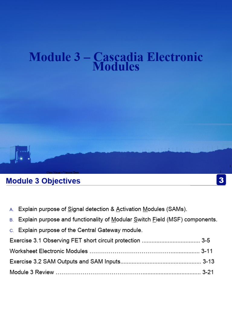 Cascadia SAM Module Overview Guide | PDF | Field Effect Transistor ...