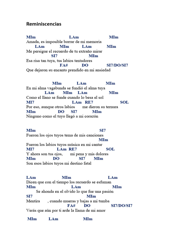 Reminiscencias | PDF