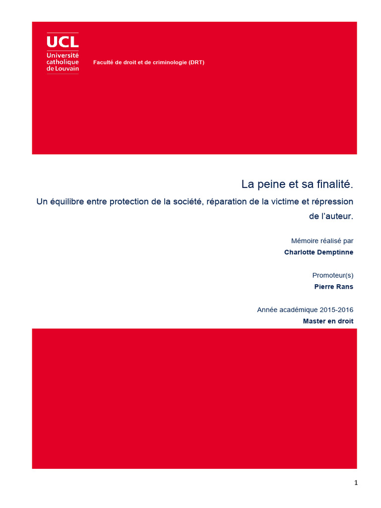 La peine : fonctions et enjeux contemporains | PDF | Crimes | Crime et ...