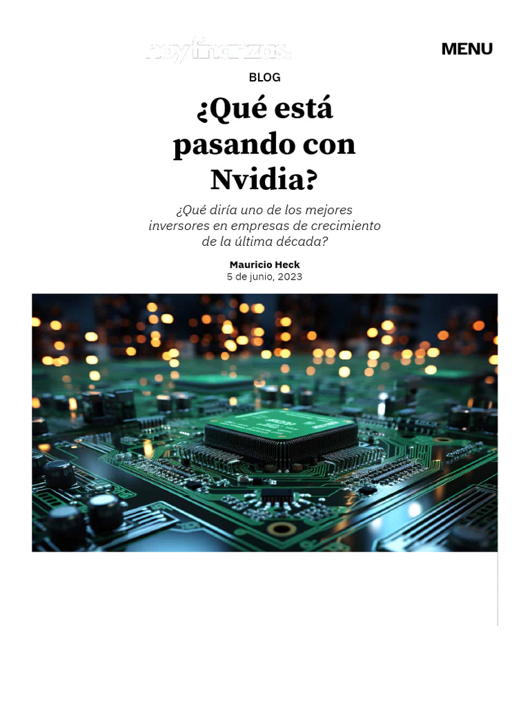 Nvidia y el Auge de la IA en el Mercado | PDF | Business | Economias