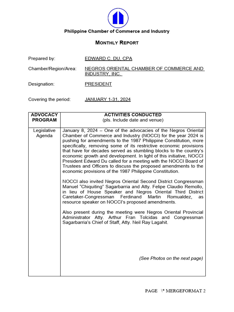 Monthly Report January 2024 Download Free PDF U.S. Securities And
