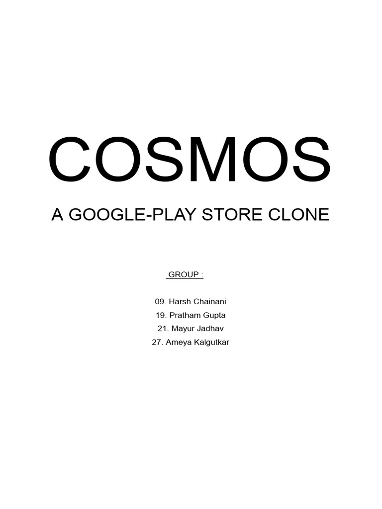 Cosmos Software Application