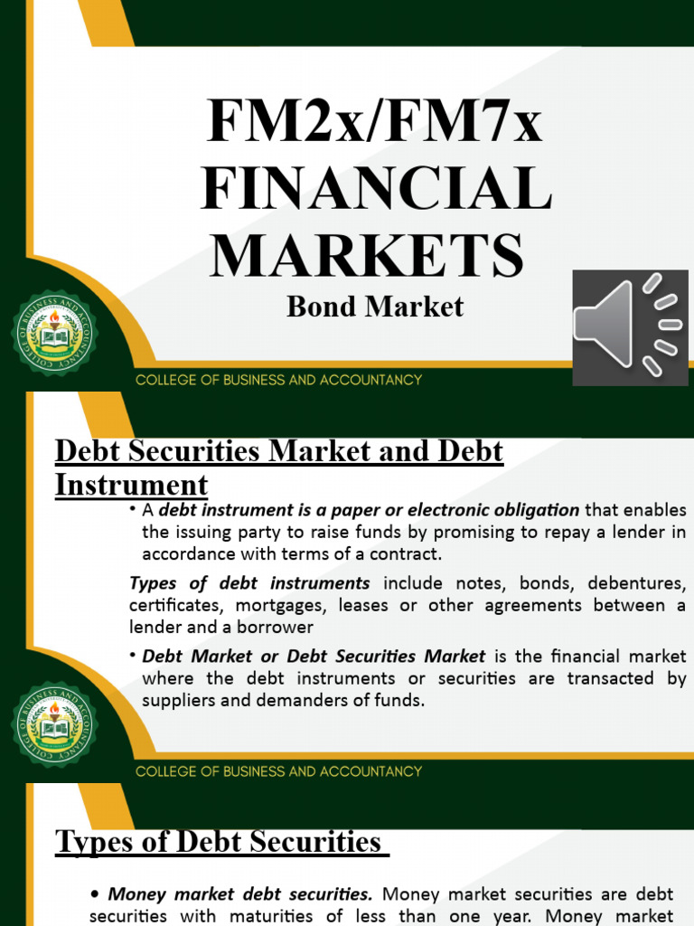 Overview of the Bond Market | PDF | Bonds (Finance) | Financial Markets