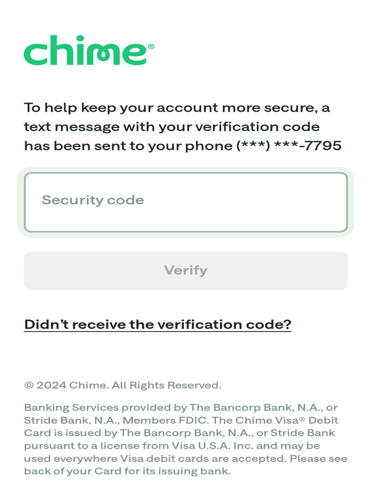 Member Login Chime PDF