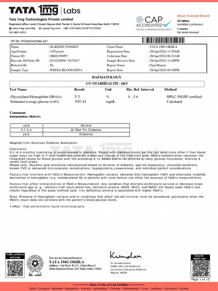 Report 0c17a 1714312819790 | PDF | Low Density Lipoprotein | High ...