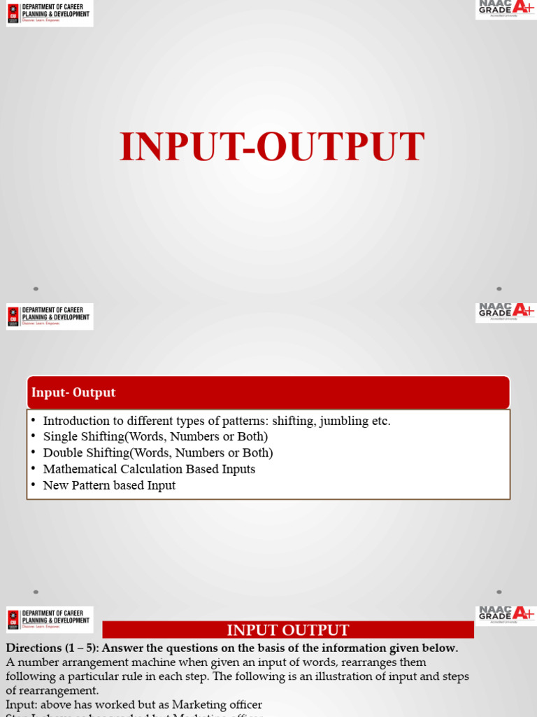 Machine Input-Output Patterns Analysis | PDF | Mathematics