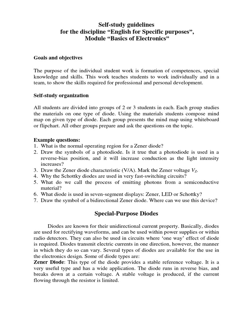 Self Study Download Free Pdf Diode P N Junction