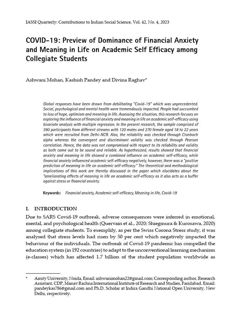 EBSCO FullText 2024 06 02 | PDF | Self Efficacy | Validity (Statistics)