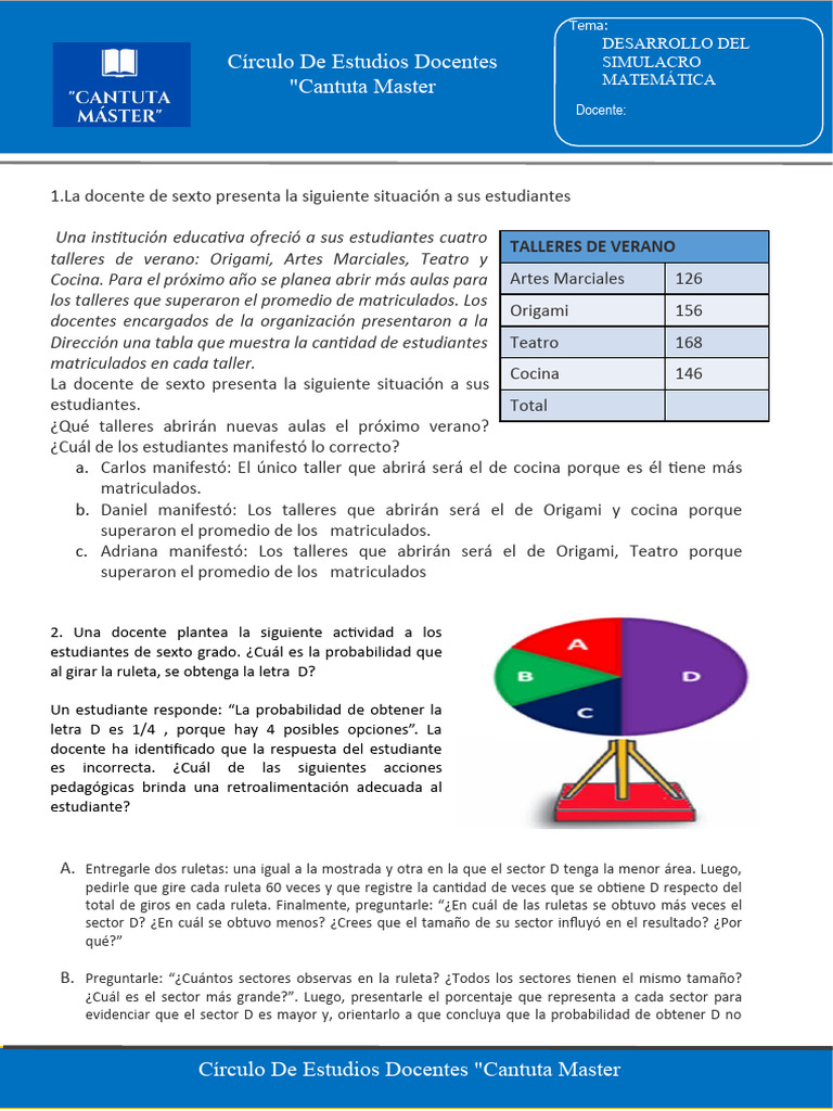 Practica Desarrollo Del Simulacro Descargar Gratis Pdf