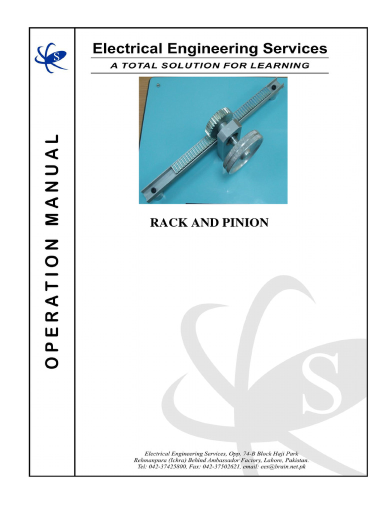 Rack and Pinion Lab Experiment Notes | PDF | Mechanical Engineering ...