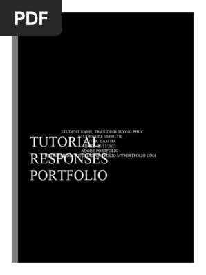 TUTORIAL RESPONSES PORTFOLIO_TRAN DINH TUONG PHUC_104991250